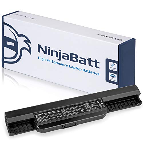 NinjaBatt Batería para ASUS A32-K53 A41-K53 K53E K53S K53SV A53E A53S X53S X54H 07G016H31875 A43S X44H K53SD A53 A54 K53 A54C A42-K53 - Alto Rendimiento [6 Celdas/4400mAh/48Wh]