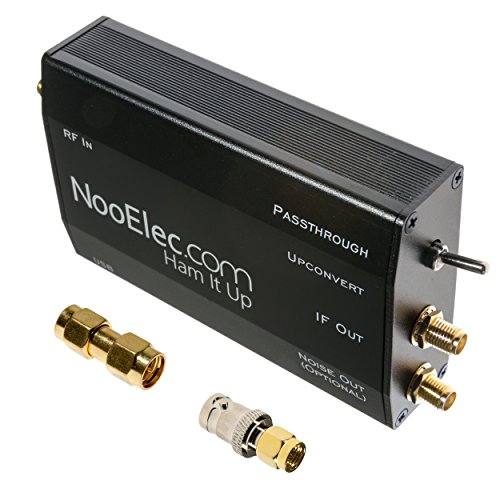 NooElec Ham It Up Plus - HF/MF/LF/VLF/ULF Upconverter w/TCXO y Circuito de Fuente de Ruido Separado. Completamente Ensamblado en Gabinete Metálico Personalizado. Funciona a Solo 300Hz.