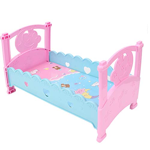 Ongoion Simulación cama para muñecas Casa de juegos para niños juguetes accesorios cama para muñecas seguro y duradero juguetes para niños casa de juegos juguetes para muebles para casa de las