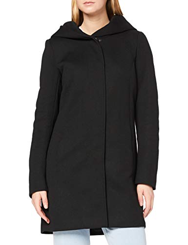 Only Onlsedona Light Coat Otw Noos Abrigo, Negro (Black Black), 40 (Talla del Fabricante: Large) para Mujer