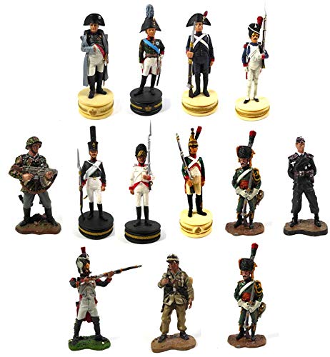 OPO 10 - Lote de 12 Figuras Soldados 1/32 60mm 1er Imperio Guardia Imperial Napoleon del Prado (LS8)