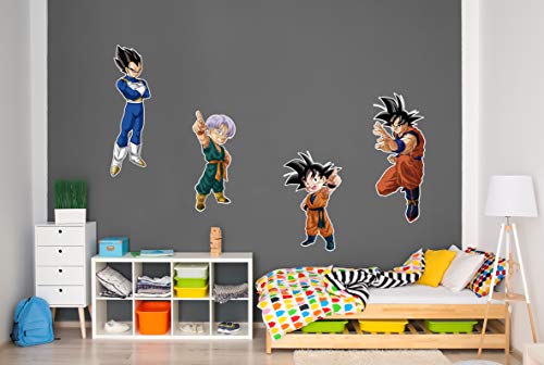 Pack de Pegatinas de Pared en Vinilo Dragon Ball Super Producto Oficial | 90x60cm| Productos Originales | Vinilo Adhesivo | Decoración | DBS
