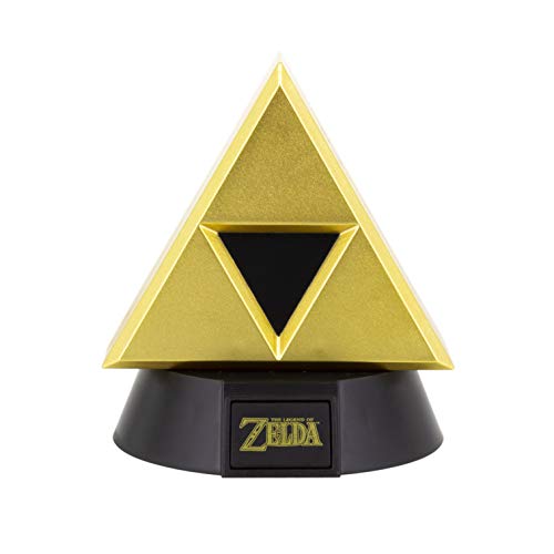 Paladone Gold Triforce Icon Light | Basado en la leyenda de Zelda | Ideal para habitaciones de niños, oficina y hogar | Mercancía de juegos Pop Culture