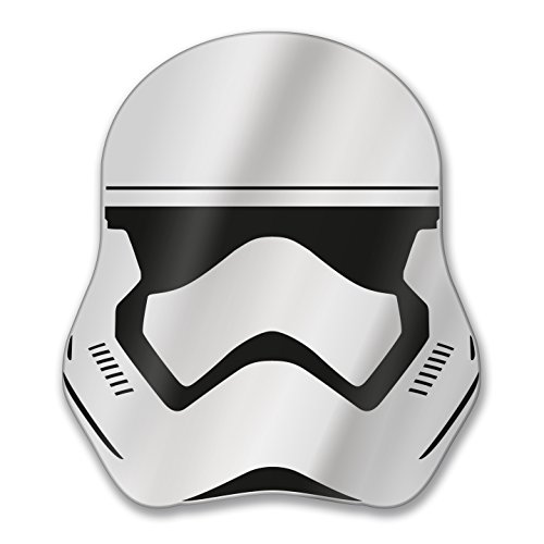 Paladone Star Wars Stormtrooper Espejo | Basado en Nueva Trilogía – Elegante diseño Reflectante Aficionados, Amigos y Familiares, Multicolor, 0,5 x 30,6 x 33,9 cm