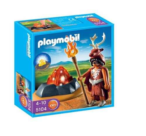 PLAYMOBIL - Guardián del Fuego con LED, Figura de Juguete (5104)