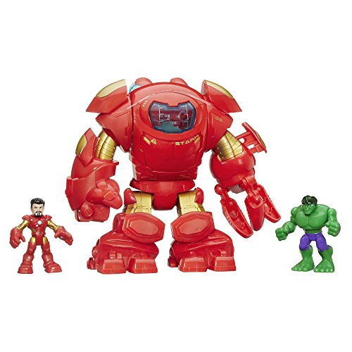 Playskool Heroes Marvel Super Hero Adventures Stark Tech Armor con Tony Stark Figura