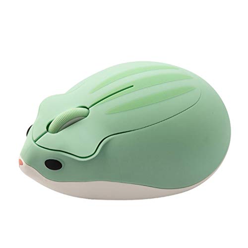 Ratón óptico inalámbrico de 2,4G, ratón de ordenador de dibujos animados de hámster bonito, Mini ratón ergonómico de oficina 3D para chico y chica