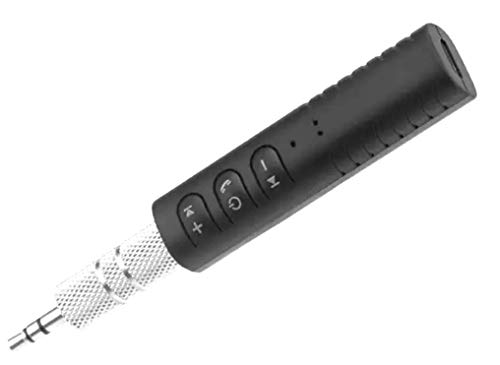 Receptor Bluetooth, Adaptador inalámbrico para Audio con Salida Auxiliar de 3.5mm, Micrófono Integrado para Llamadas Manos-Libre, Kit BT para Audio en casa o Auto Auriculares y Altavoces con Cable