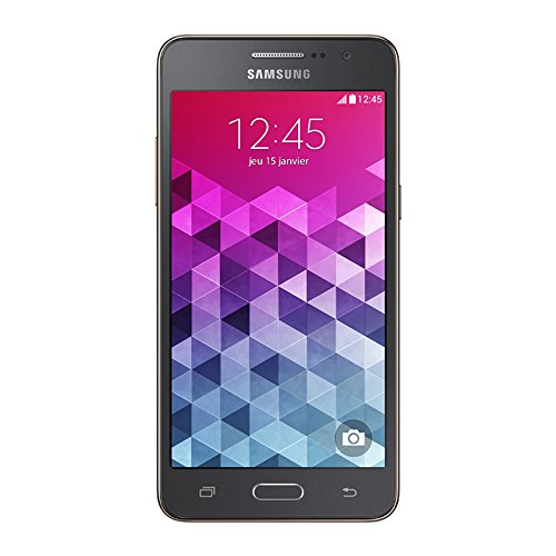 Samsung Galaxy Grand Prime - Smartphone libre Android (pantalla 5", cámara 8 Mp, 8 GB, Quad-Core 1.2 GHz, 1 GB RAM), gris (importado)