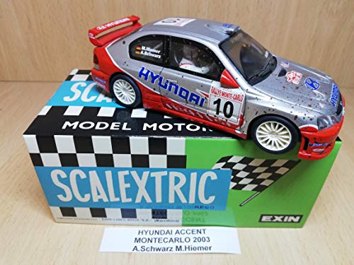 Scalextric Hyundai Accent Rally Montecarlo 2003 A Schwarz M.Hiemer