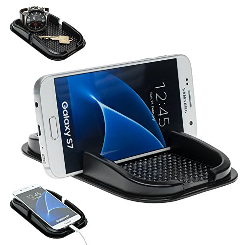 Soporte de móvil para Samsung Galaxy S20 S20+ Ultra S10 S10+ S10e S9 S8 S7 S6 S5 S4 A3 A5 A7 Mini Edge Note Negro