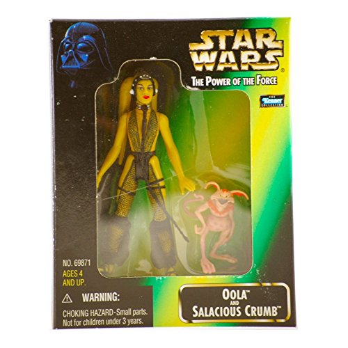 Star Wars - 1998 - Kenner - Power of the Force - Oola & Salacious Crumb Action Figures - Rare - From Jabba the Hutts Palace - New - Limited Edition - Collectible by Kenner