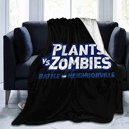 Tengyuntong Ultra-Soft Throw Lightweight Mantas, Plants Vs Zombies - Battle For Neighborville Ps4 Mantas Cover Mantas Flannel Suitable For Everyone Suitable For Sofa Office Soft and Comfortable