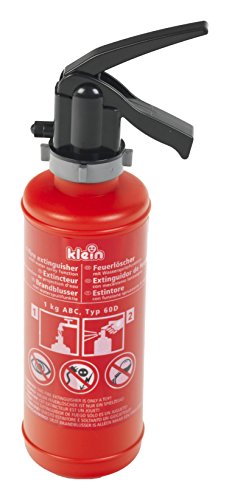 Theo Klein 8940 Extintor de Fire Fighter Henry, Con depósito de 0.5 litros y función de rociado, Medidas: 10 cm x 6.5 cm x 26 cm, Juguete para niños a partir de 3 años