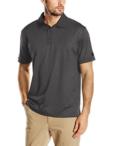 Under Armour Medal Play Performance Polo Manga Corta, Hombre, Gris Carbon Heather, L