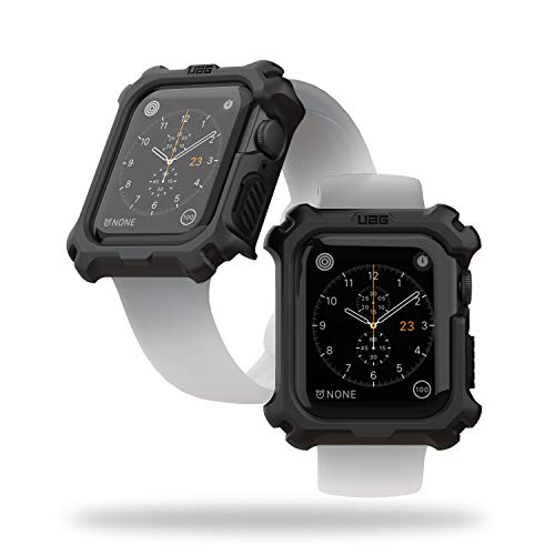 Urban Armor Gear Apple Watch Funda Apple Watch Series 5 (44mm) / Series 4 (44mm) Rugged Carcasa Case (Caja robusta con diseño a presión) - negro