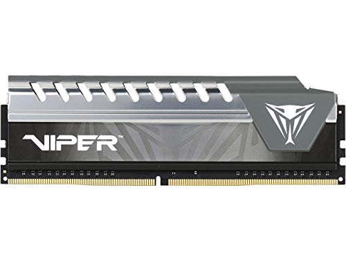 Viper Elite DDR4 2400 4GB (1x4GB) C16 Módulo RAM de Memoria Alto Rendimiento XMP 2.0 Negro/Gris PVE44G240C6GY