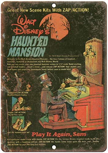 Walt Disney's Haunted Mansion Comic Book Póster de Pared Metal Creativo Placa Decorativa Cartel de Chapa Placas Vintage Decoración Pared Arte para Carretera Bar Café Tienda