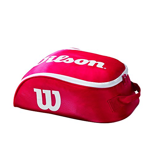 Wilson Tour IV Bolsa para calzado, para 1 par de zapatos, unisex, rojo/blanco