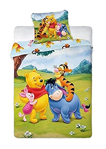 Winnie the Pooh baby cama 100 x 135 cm/40 x 60 cm en Multicolor