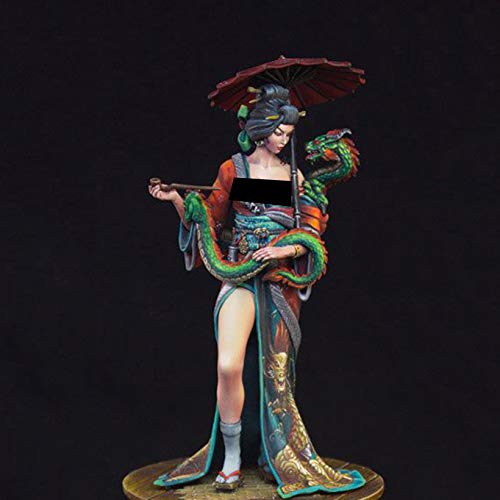 XINGCHANG 1/24 Antigua fantasía Mujer guerrera Soporte Resina Figura Modelo Kits Miniatura gk sin Montar sin Pintar