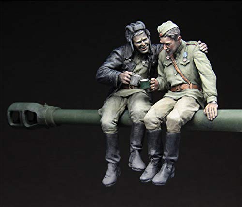 XINGCHANG Kits de Modelos de Figuras de Resina 1/35, Tanques del ejército Rojo en Reposo, 1943-45, sin Montar, sin Pintar