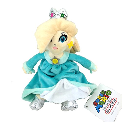 Yijinbo Princesa Rosalina Super Mario Bros Peluche Animal de Peluche Suave Azul muñeca Figura 8 Pulgadas