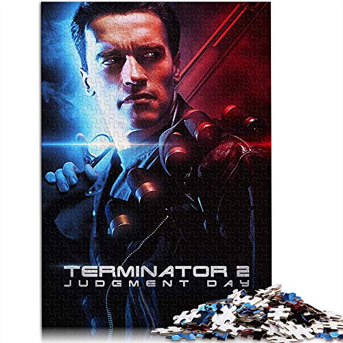 YITUOMO 500 piezas rompecabezas para adultos Terminator 2: película del día del juicio póster clásico rompecabezas desafiante juego de puzzle, gran opción de regalo 52 x 38 cm