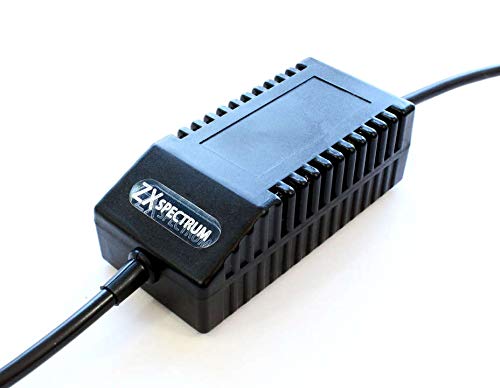 ZX-Spectrum Modern Black - Fuente de alimentación de repuesto para ZX-Spectrum (enchufe europeo), color negro