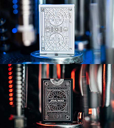 2 Baraja de cartes Star Wars Silver Edition (Graphite Grey-White) Playing Cards by theory11