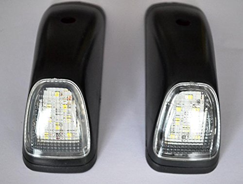 2 Luces de gálibo de 8 luces LED, color blanco, para esquina, lateral, techo y parte trasera, 24 V, para chasis de camión, remolque, 4 x 4, utilitario deportivo, etc.