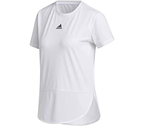 adidas A.RDY LVL 3 tee Camiseta, Mujer, Blanco/Negro, M