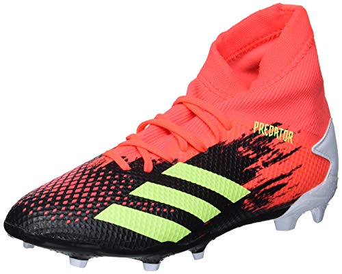 adidas Predator 20.3 Firm Ground - Zapatillas de fútbol para hombre, color negro y verde señal/Pop 6