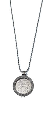 Año de los extruscos moneda 500 libras plata colgante con cadena 90 cm original
