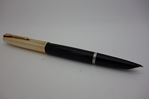 Antiguo pluma estilográfica Parker 51 negro aérométric de 1958