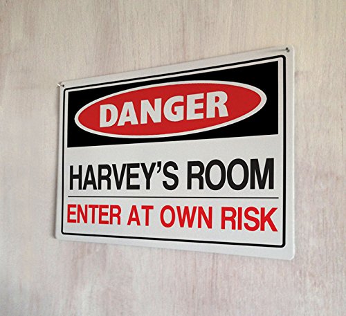 Artylicious Señal de metal para pared personalizable con texto en inglés "Danger enter at own risk", tamaño A4