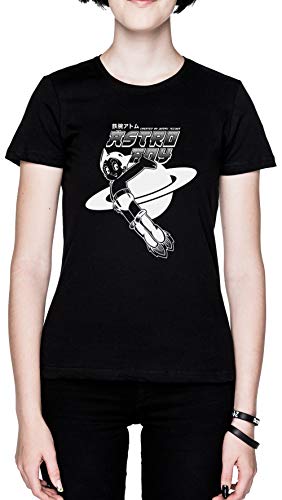 Astro Boy Negro Mujer Camiseta Tamaño L Black Women's tee Size L