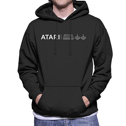 Atari 2600 Slim Logo Men's Hooded Sweatshirt