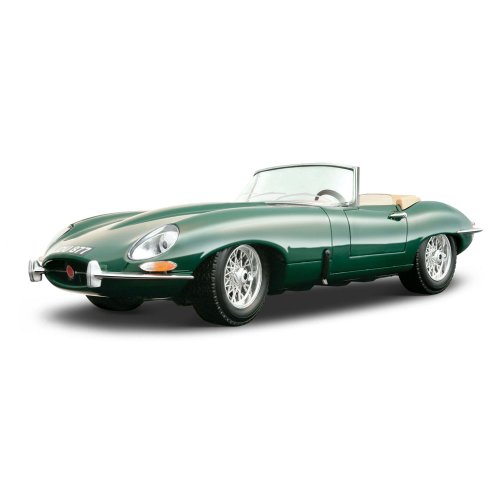 Bburago 12046G - Jaguar "E" convertible (1961) colores surtidos (verde/gris) (01:18)