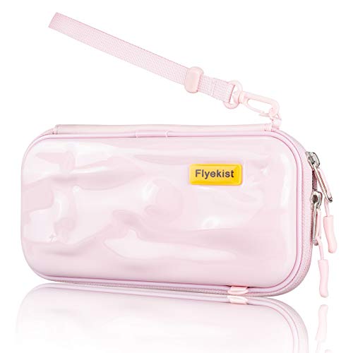 Bolsa de viaje para Switch Lite (resistente al agua, policarbonato), color rosa