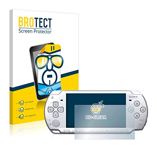 BROTECT Protector Pantalla Compatible con Sony PSP 2004 Protector Transparente (2 Unidades) Anti-Huellas
