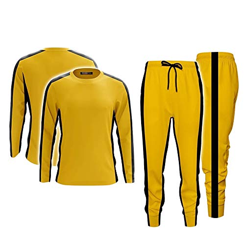 Bruce Lee - Pantalones deportivos para adultos, color amarillo