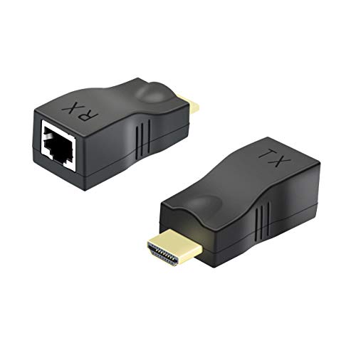 CERRXIAN Cable de red HDMI a RJ45 extensor convertidor adaptador HDMI 1080p HDMI extensor por cable CAT6