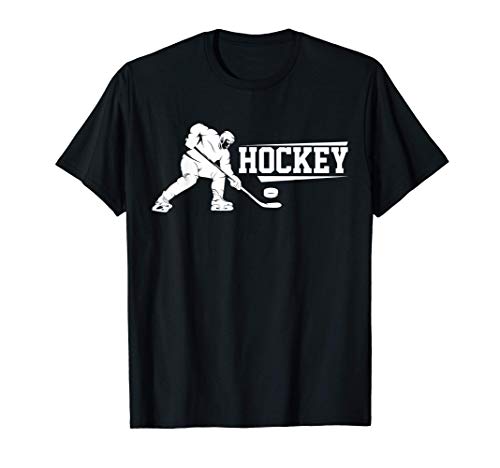 Chico del Hockey Jugador de Hockey sobre Hielo Camiseta