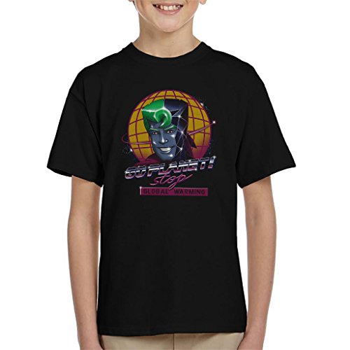Cloud City 7 Captain Planet Retro Wave Kid's T-Shirt
