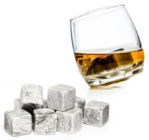 Conjunto de 9 Piedras de Whisky Hechas de Piedra de jabón Natural Piedras del Whisky para Bebidas on The Rocks Cubos de Hielo frías Piedras de la Marca PRECORN