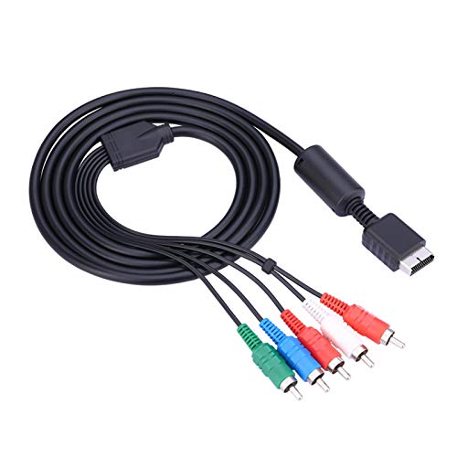 Demeras Cable de Audio y Video Salida múltiple AV a Cable de componente Cable de Audio para Sistema de Juegos PS2 PS3