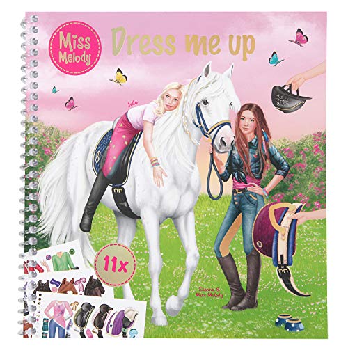 Depesche- Libro para colorear Dress Me Up, Miss Melody, aprox. 19 x 17,7 x 1,5 cm. (10749) , color/modelo surtido
