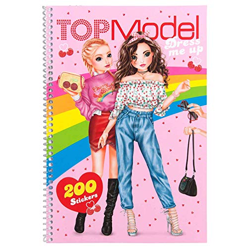 Depesche TopModel Dress me Up 11120 - Libro para colorear con pegatinas, aprox. 26 x 17,5 x 1,5 cm