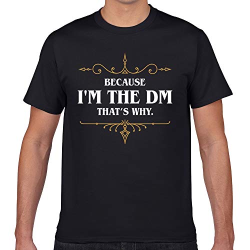 Dungeon Master DND Dungeons and Dragons Inspired T-Shirt Sommer Baumwolle Mann T-Shirt Elastizität Lose druckende Hemden Bequemes Rundhalsausschnitt für Party
